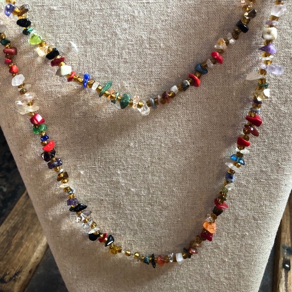 Jewelry - Gemstone natural bead necklace.